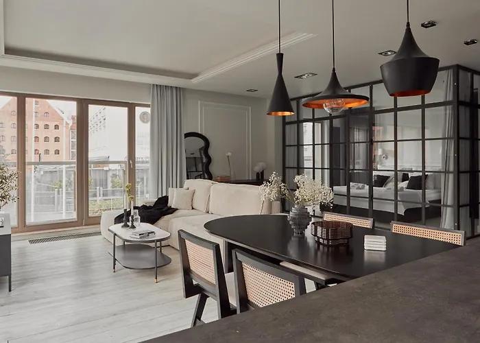 Apartment Waterlane River View Premium Spa, Pool & Gym By Downtown Gdansk
